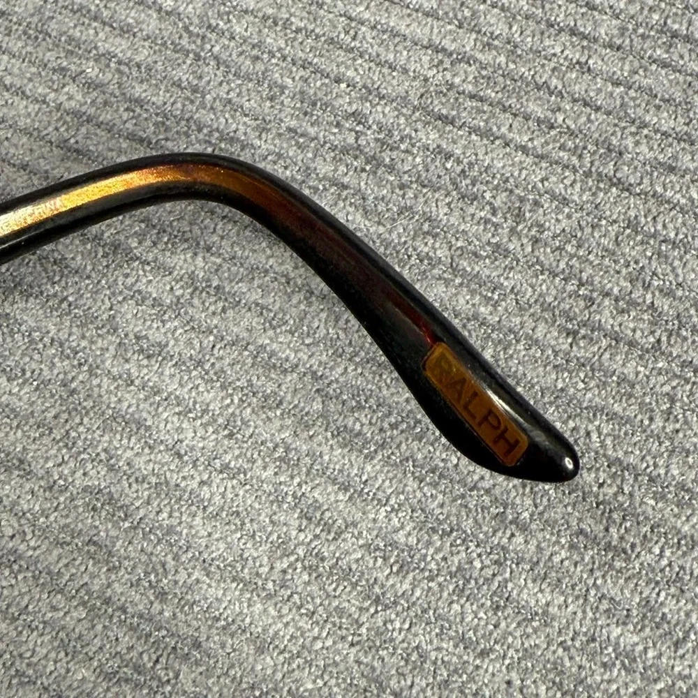 Ralph Lauren RA5102 Black Tortoise Rectangular Y2k Eyeglasses Frames 56-15-130